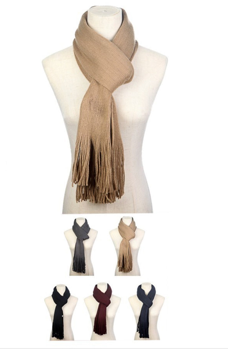 Solid Color Brushed Scarf