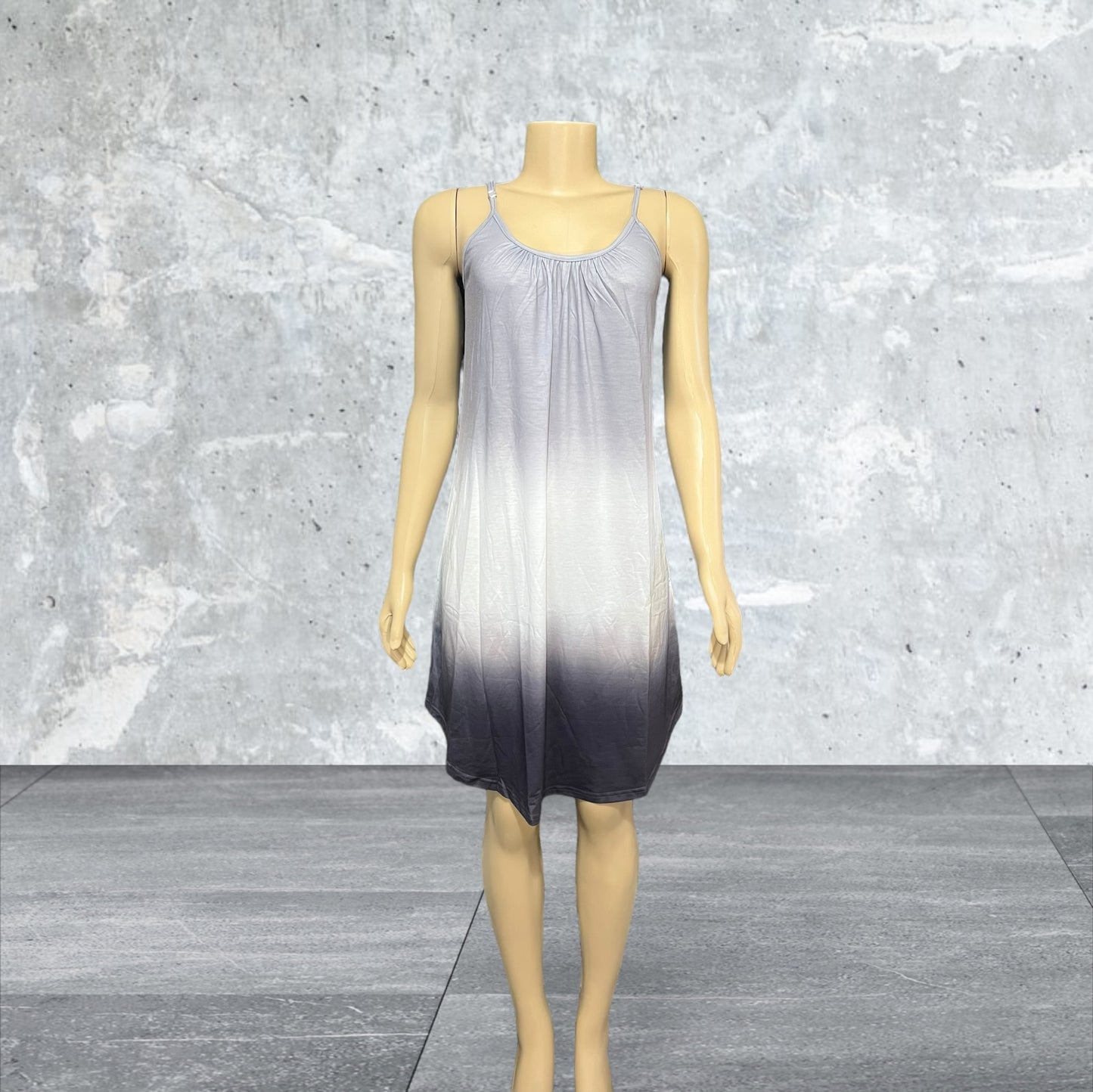 Gray Color Fade Sundress