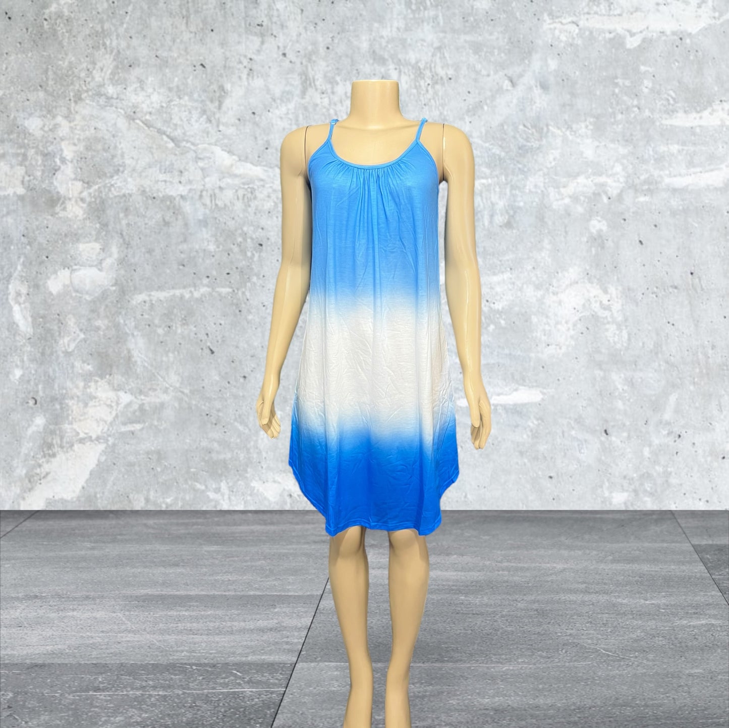 Blue Color Fade Sundress