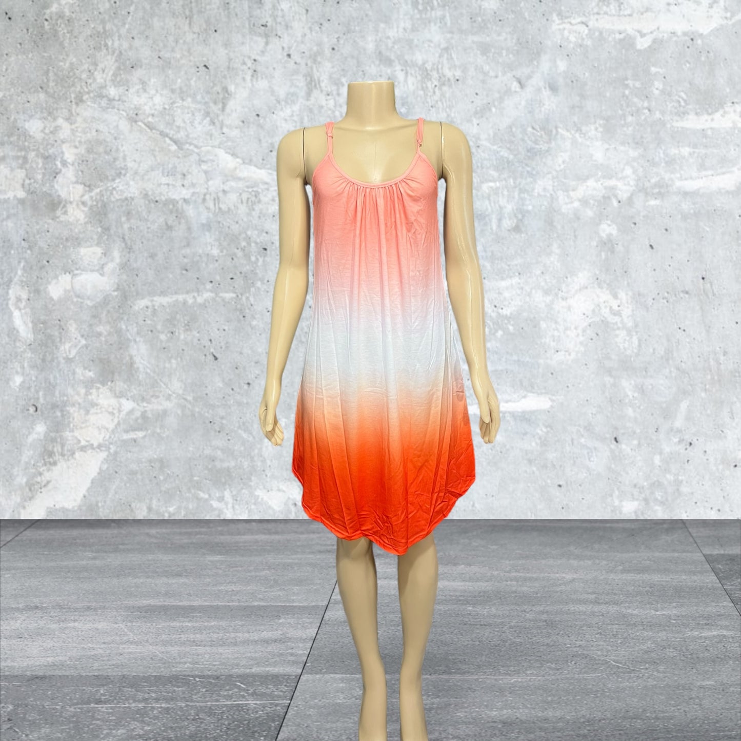 Orange Color Fade Sundress