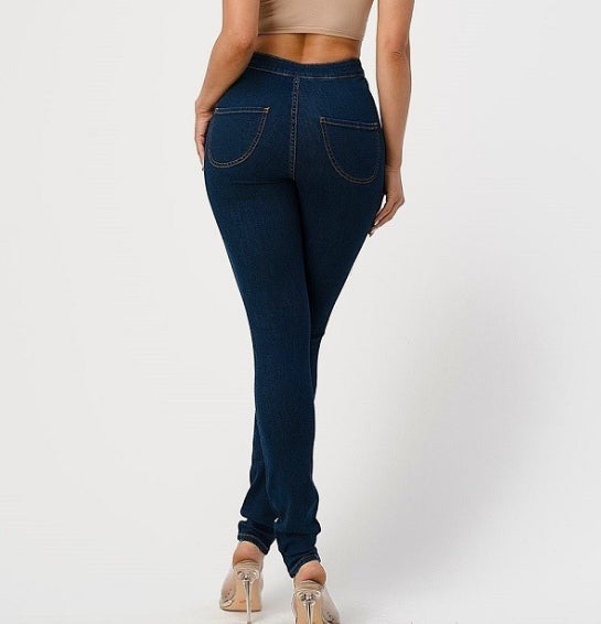 High Rise Skinny Basic Jeans