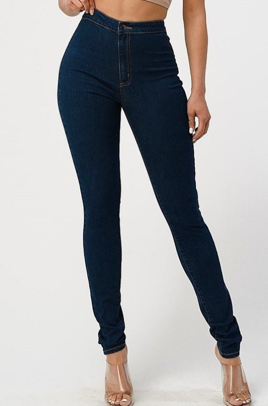 High Rise Skinny Basic Jeans