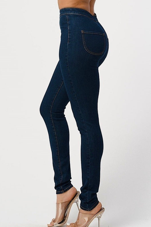 High Rise Skinny Basic Jeans