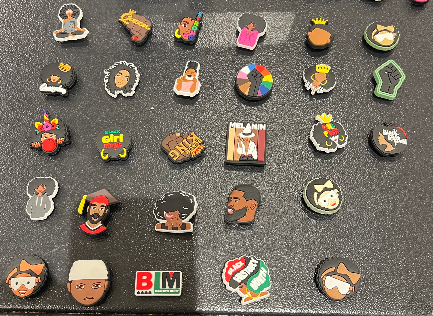 Black inspired Charms pack