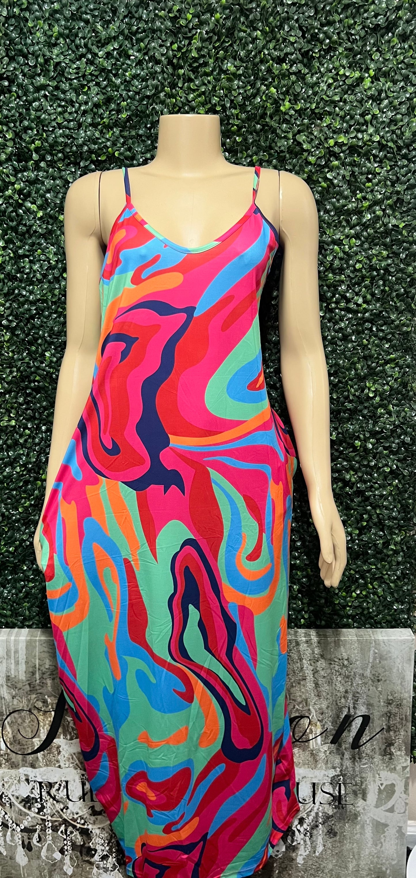 Seafoam Balloon Dress