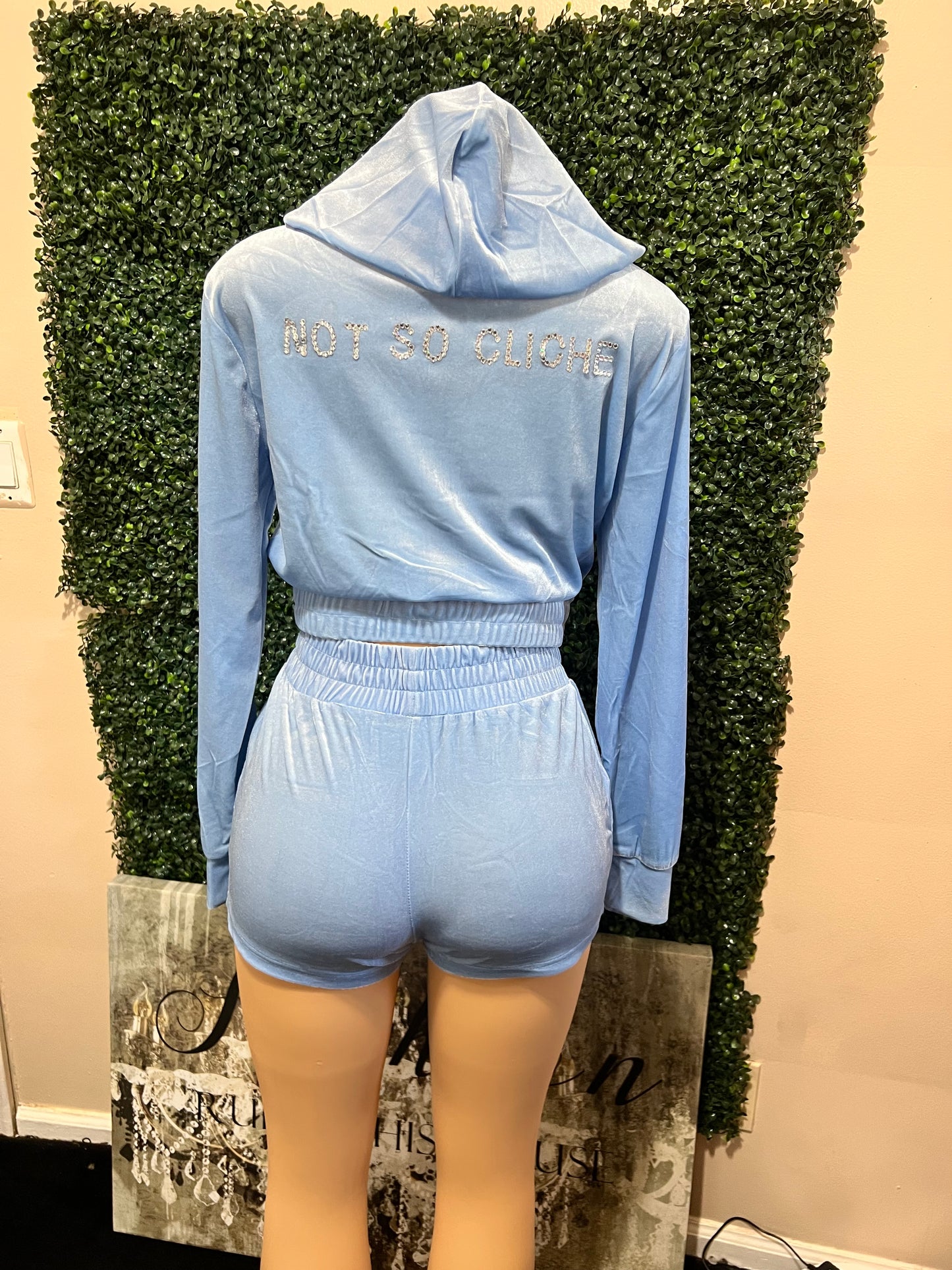 NSC Bling Velour Short Set