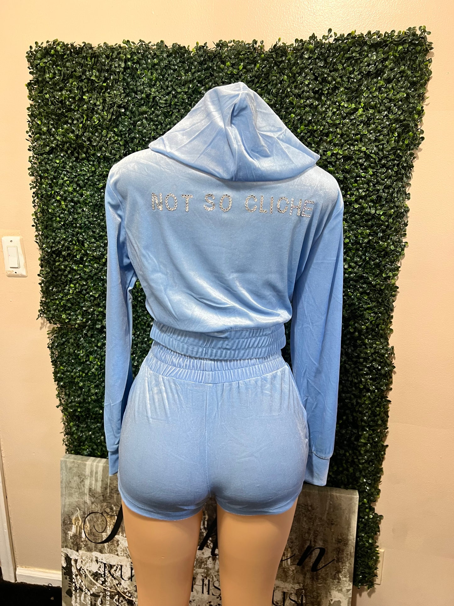 NSC Bling Velour Short Set