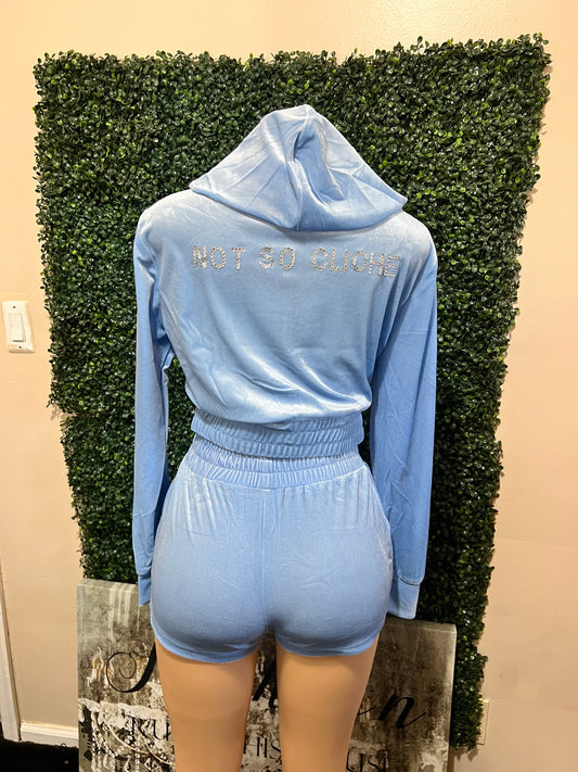 NSC Bling Velour Short Set