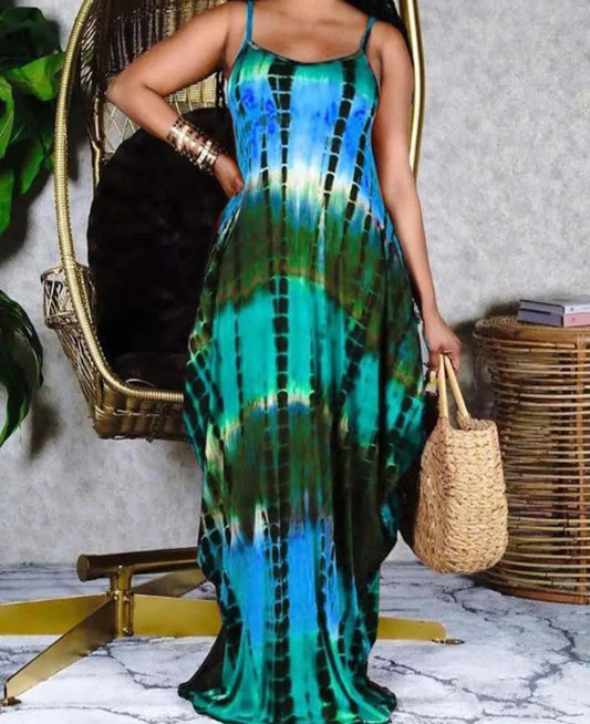 Ocean Tye Dye Dress