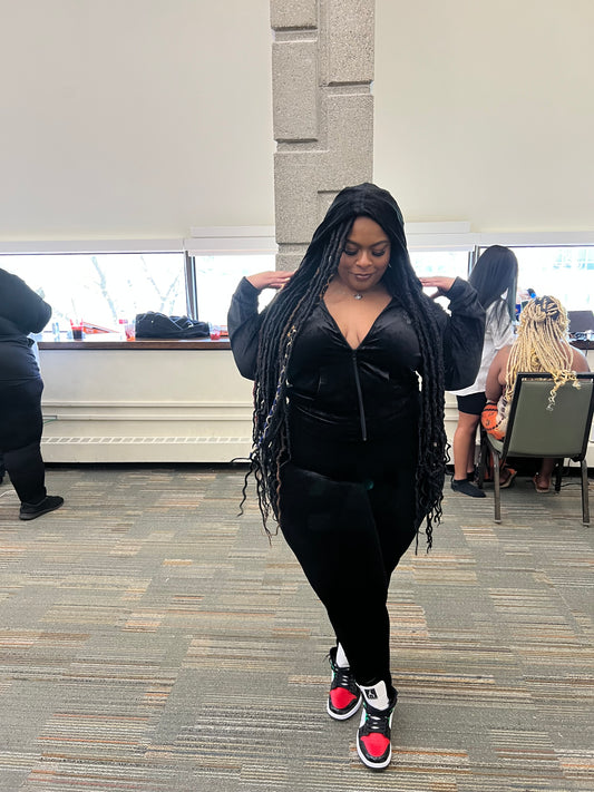 Plus Size Velour Set