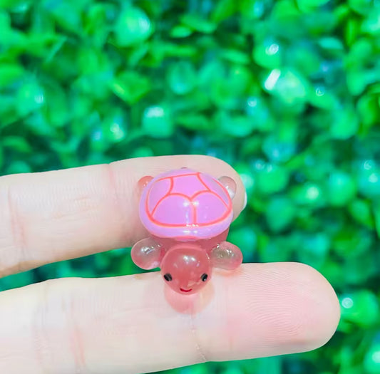 Pink Turtle Charm