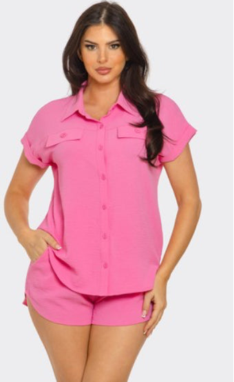Pink Short Set
