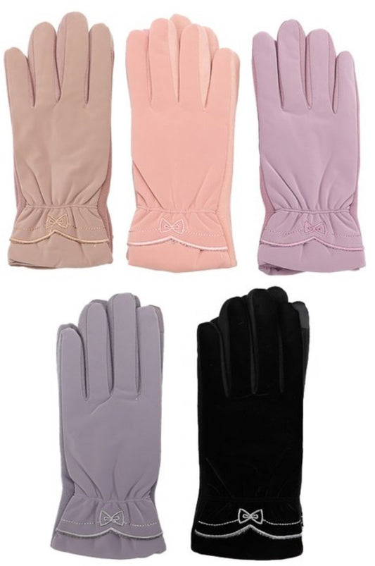 Women's Ribbon Embroidered Gloves