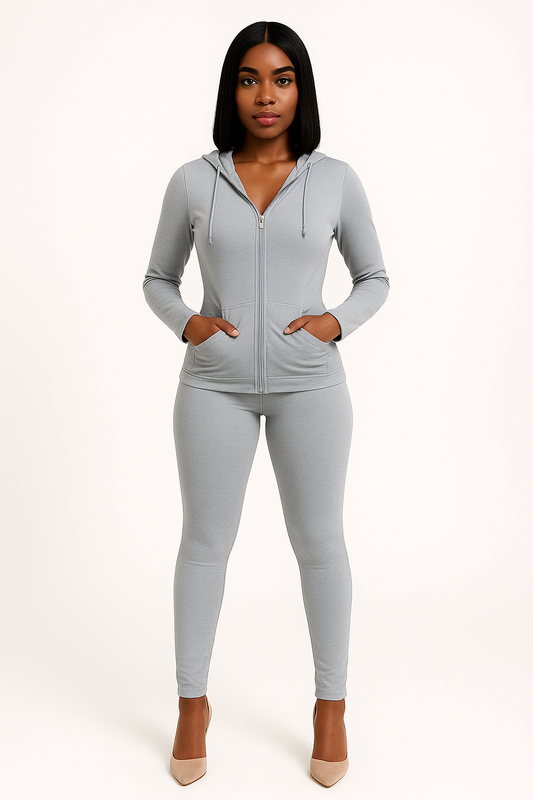 Grey Slim two piece set