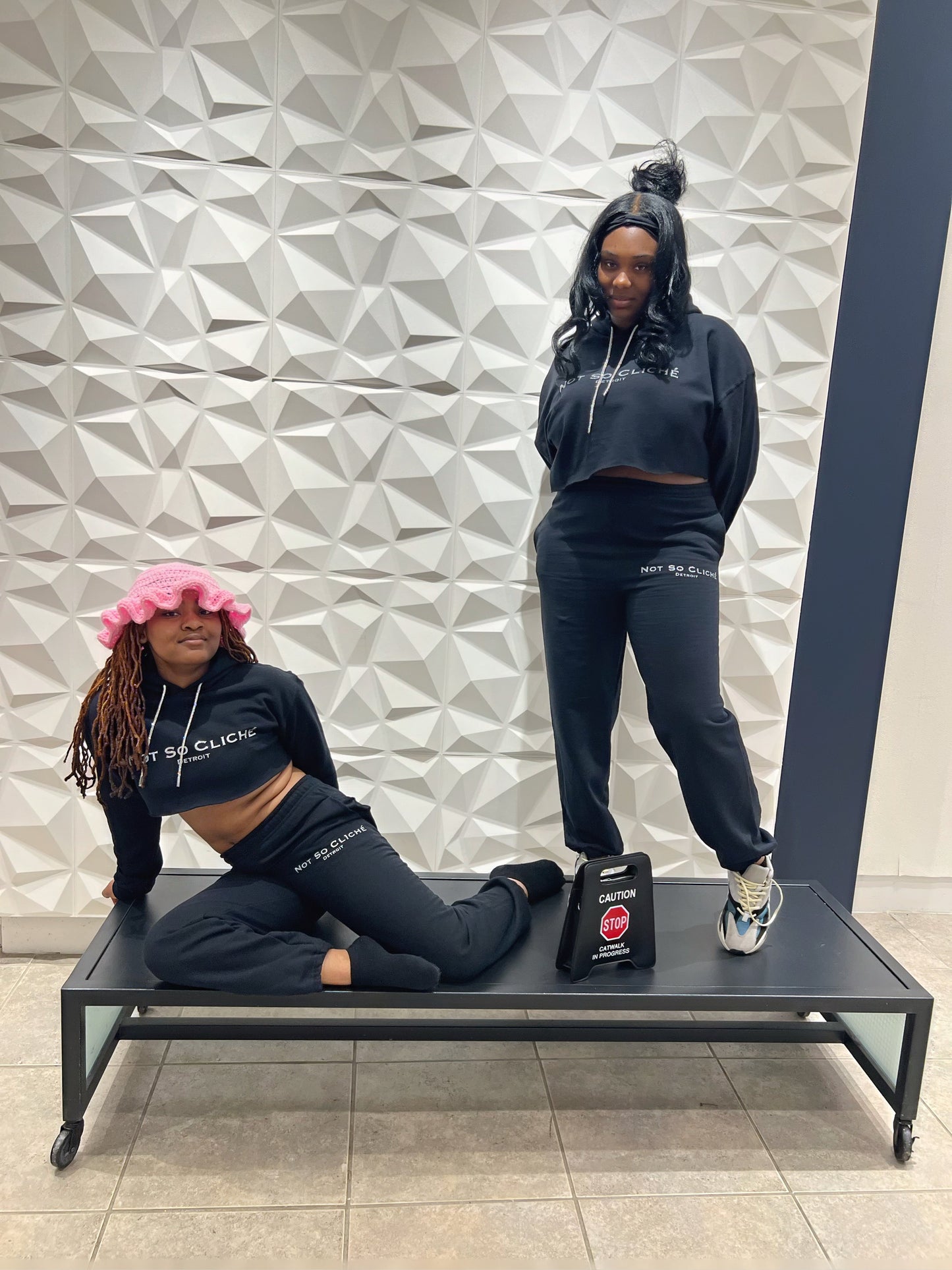 Jaymie Bling Crop Hoodie