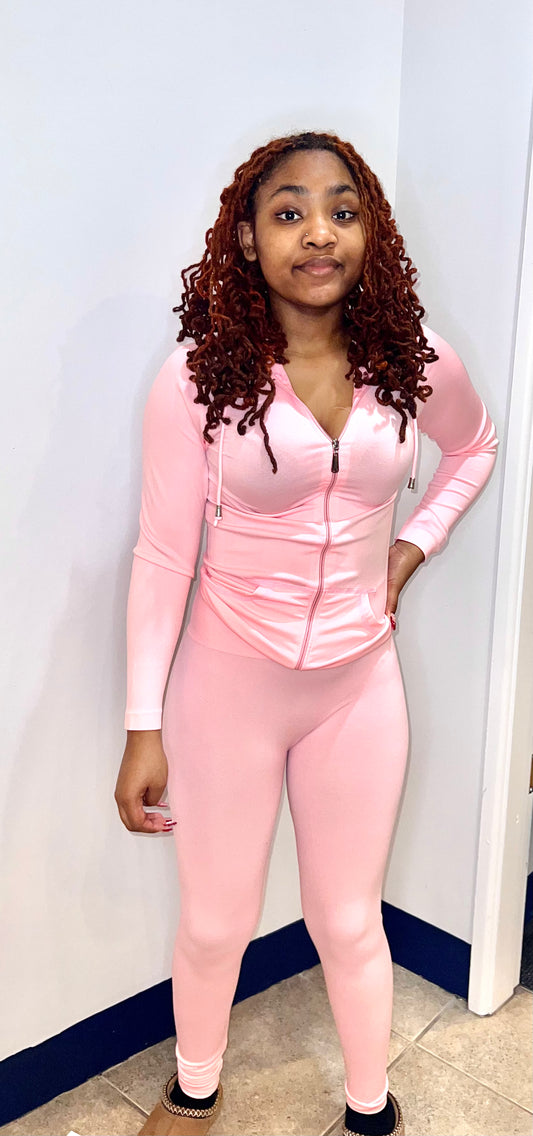 Pink Slim two piece set