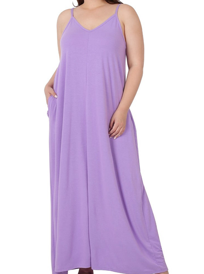 Plus Size Lavender Sun Dress