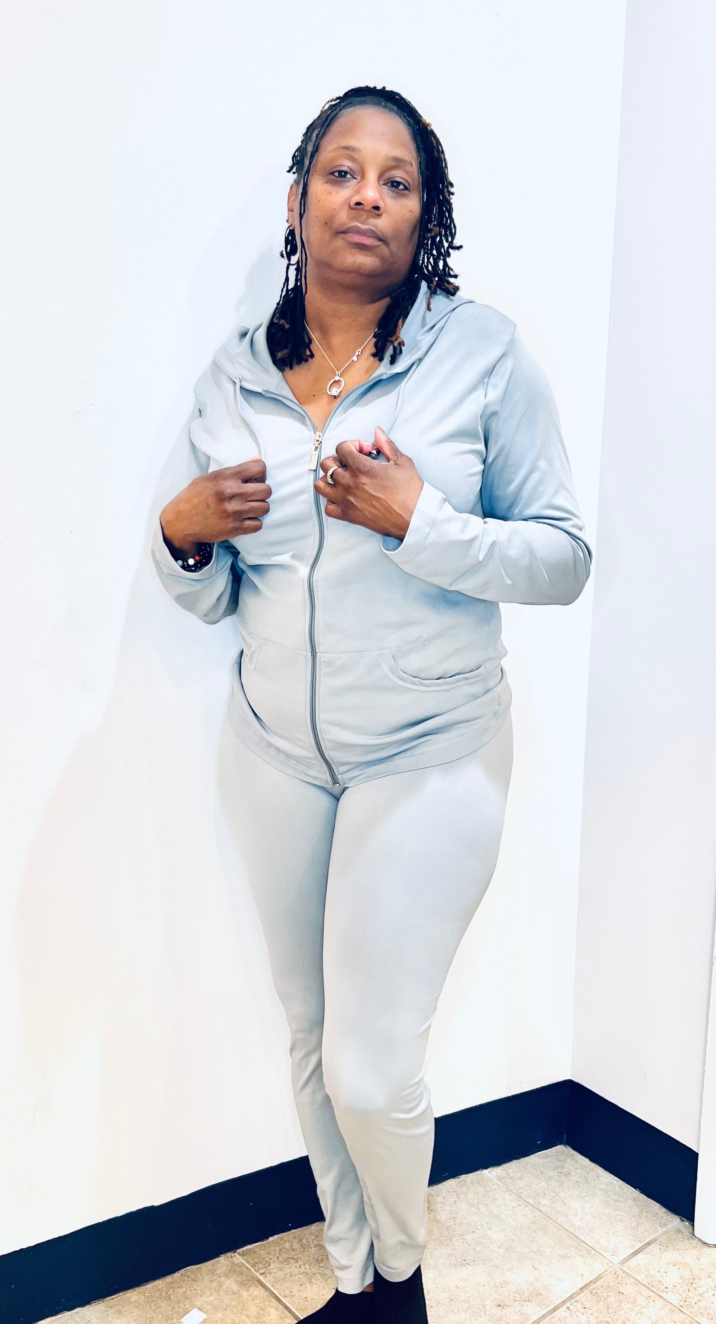 Plus Size Slim two piece set