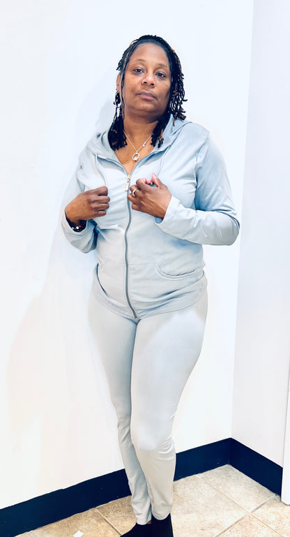 Plus Size Slim two piece set