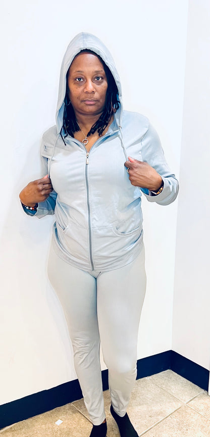 Plus Size Slim two piece set