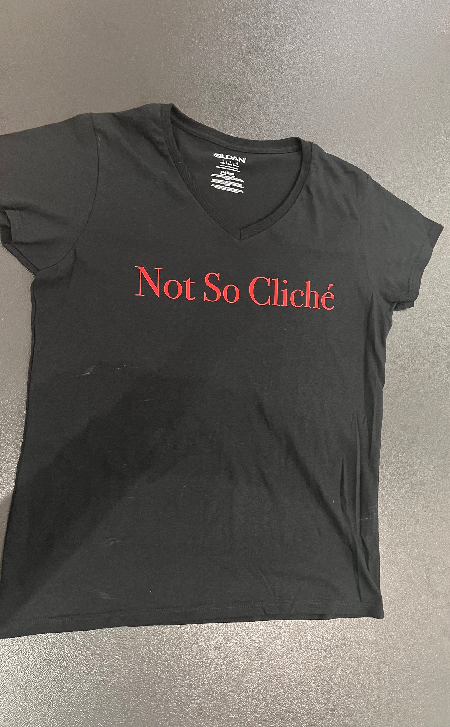 Not So Cliche V Neck Tee