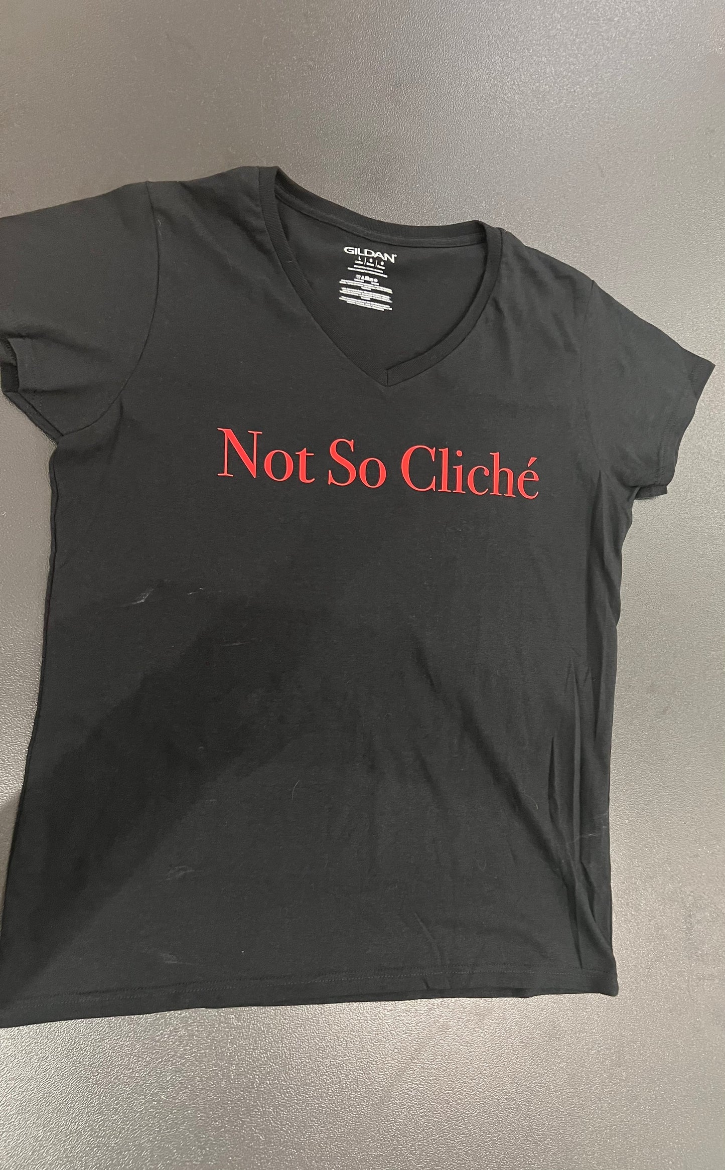 Plus Size Not So Cliche V Neck Tee