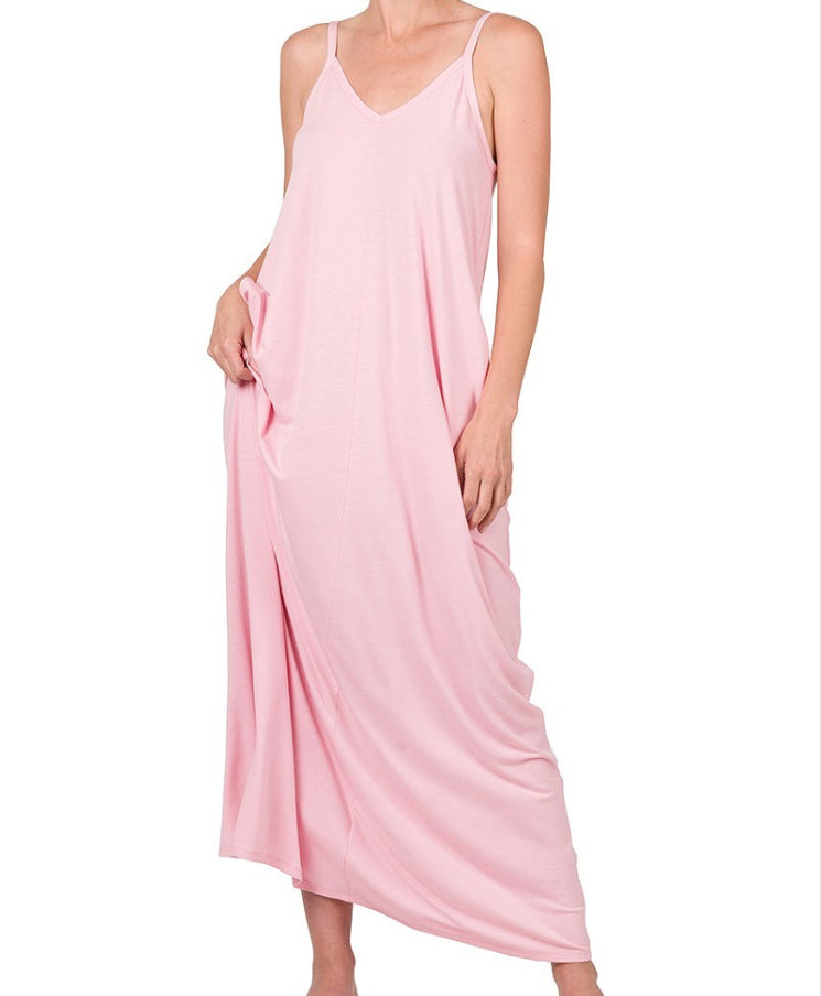 Plus Size Dust Pink Sun Dress