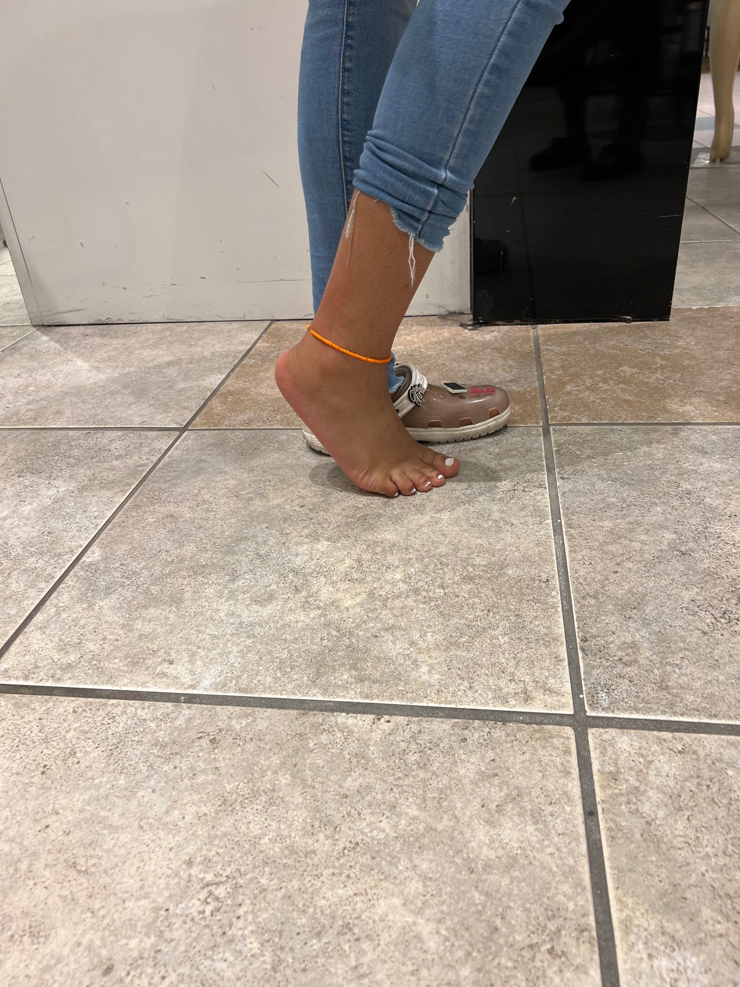 Very orange anklet