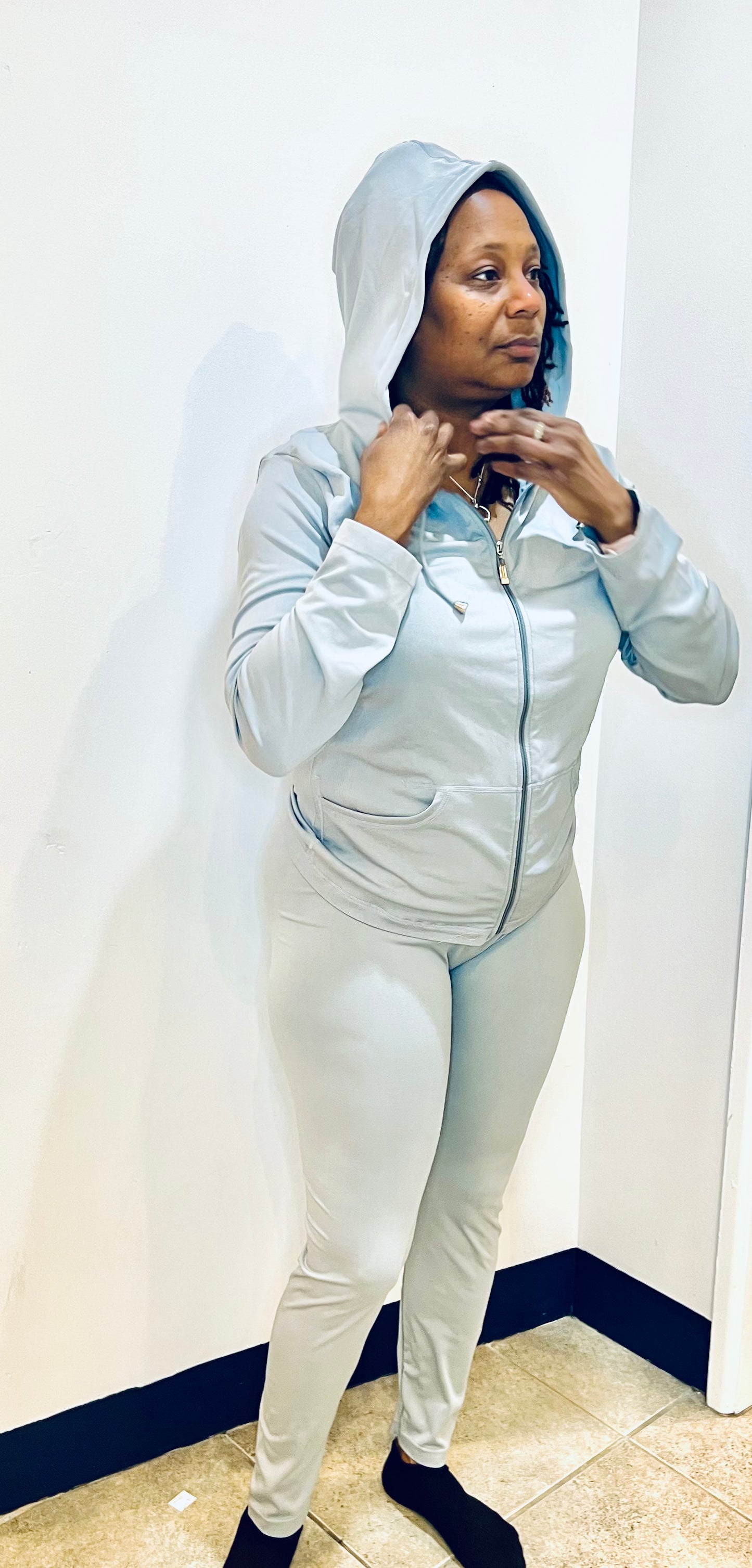 Plus Size Slim two piece set