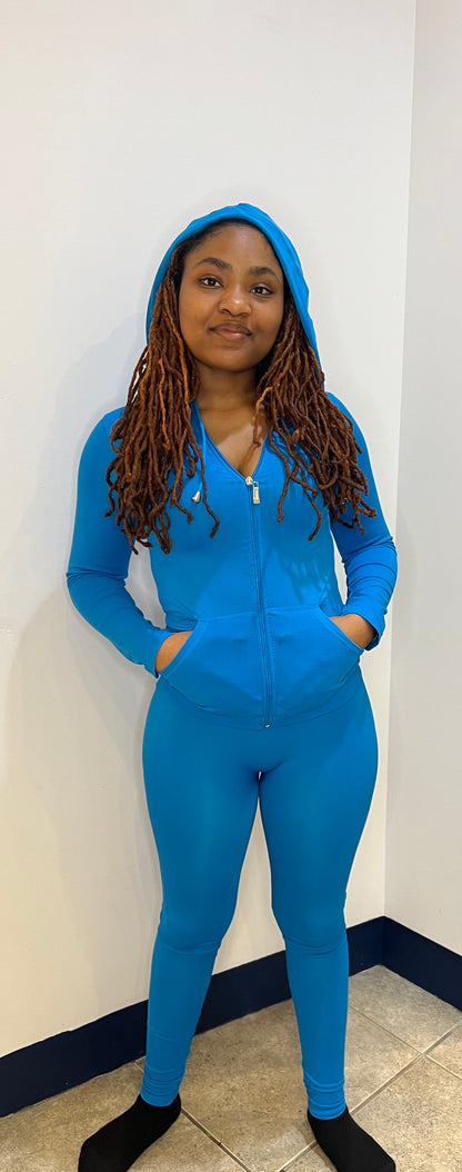 Turquoise Slim two piece set