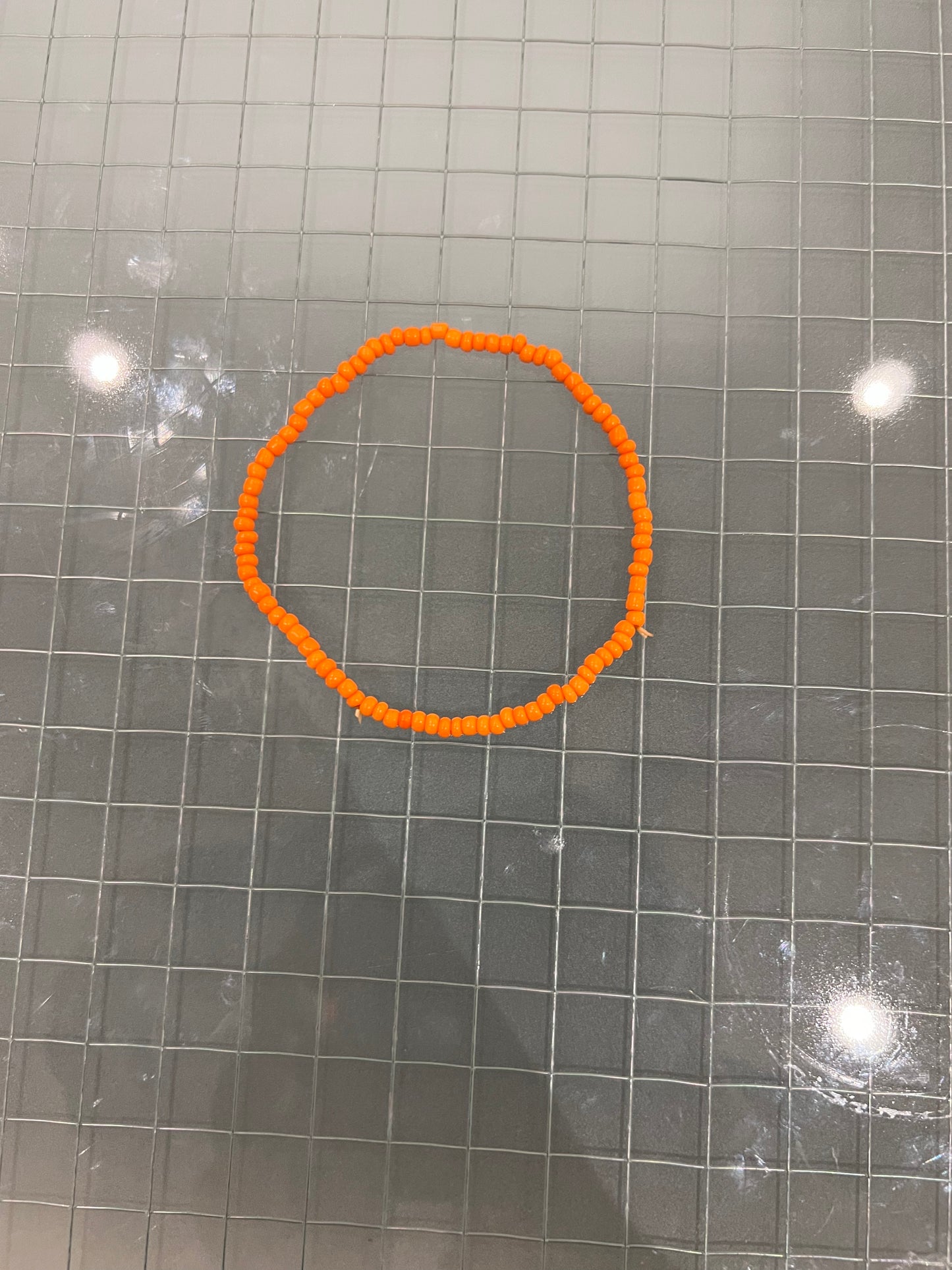 Very orange anklet